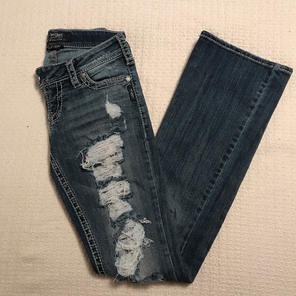 Like NEW Silver Tuesday Jeans